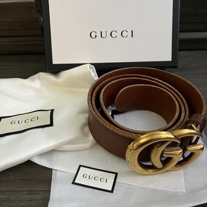 Gucci Marmont Double GG Belt